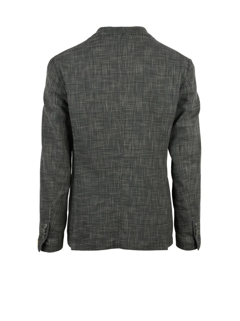 L.B.M. 1911 Grey Cotton Silk Men Jacket