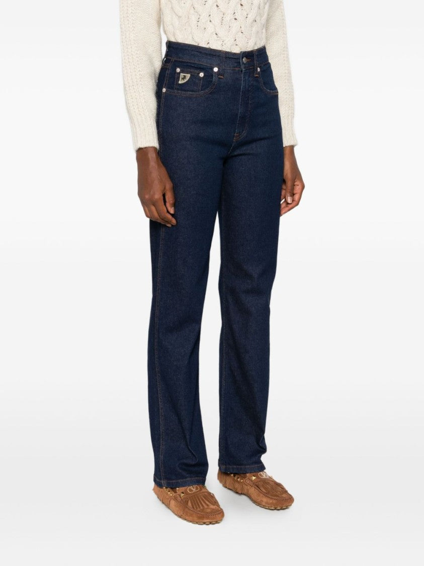 Iois Straight-Leg Jeans With Mid-Rise Waist