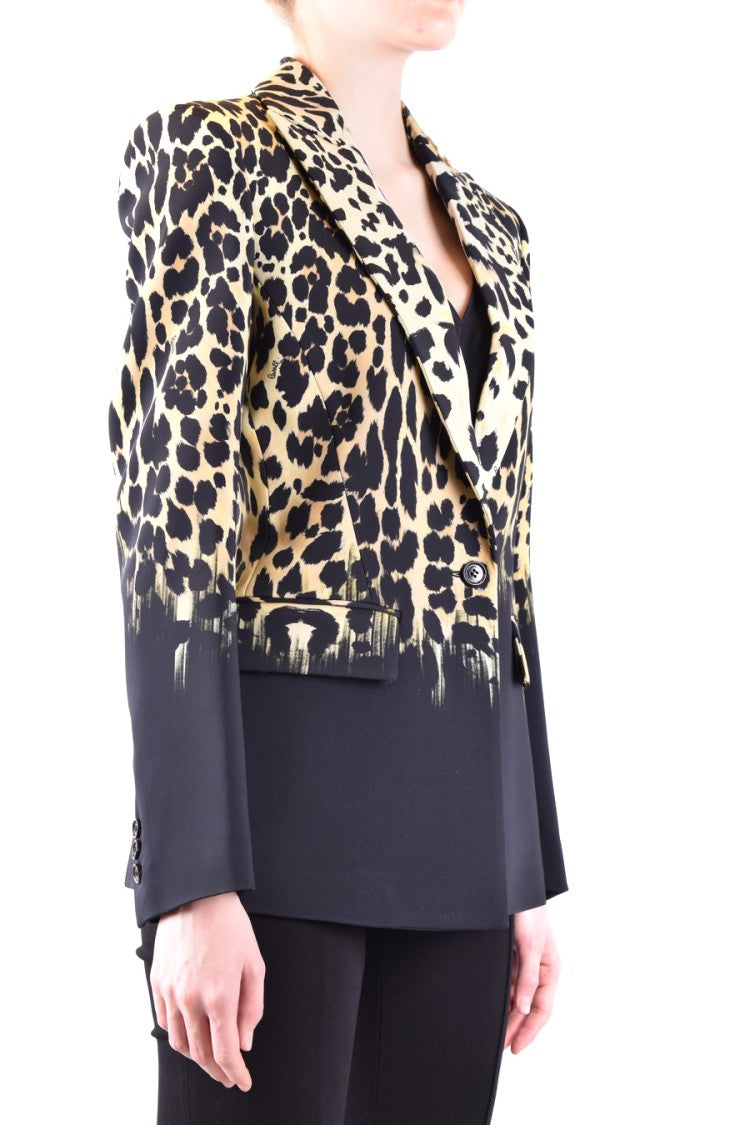 Roberto Cavalli Tailored Multicolor Jacket With Structured Shoulders