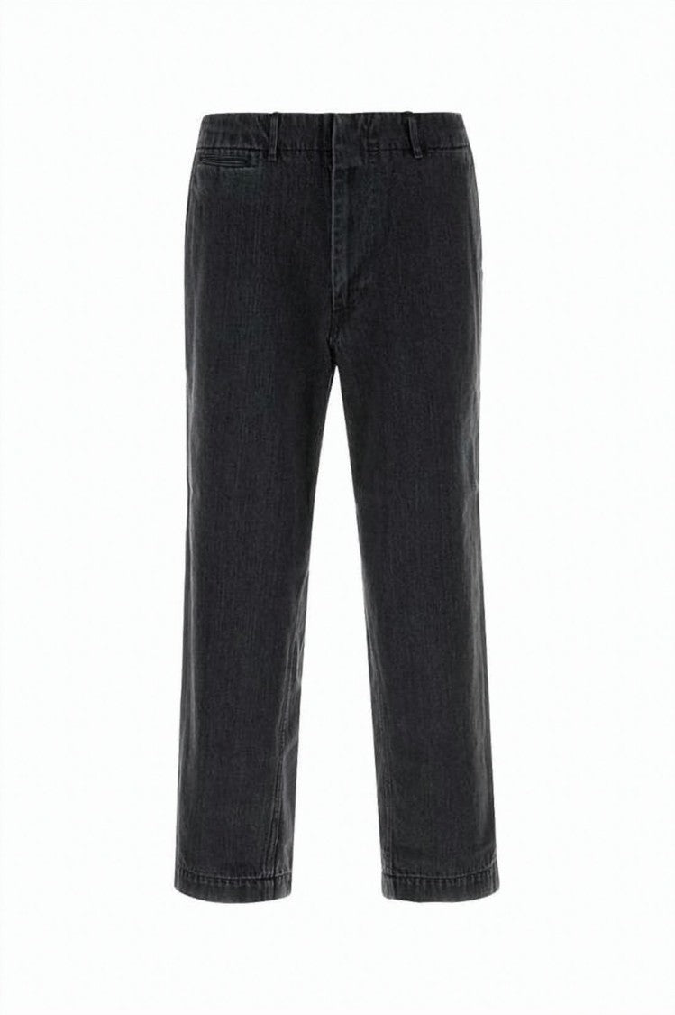 Nanamica Cropped Straight-Leg Nanamica Denim Pants With Minimalist Design