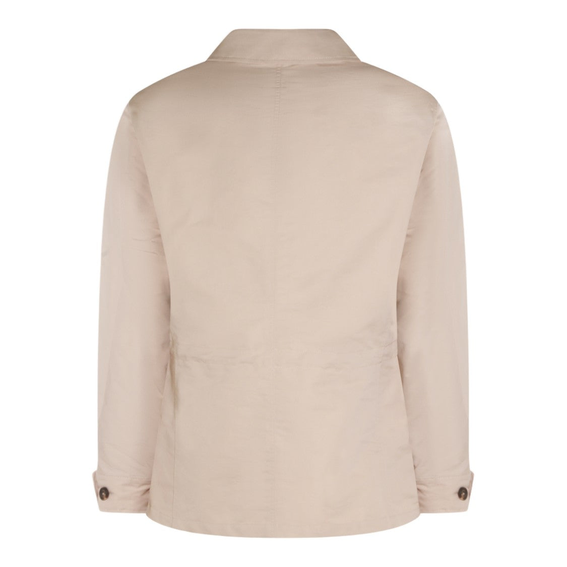 Eleventy Tailored Sand Jacket With Structured Collar