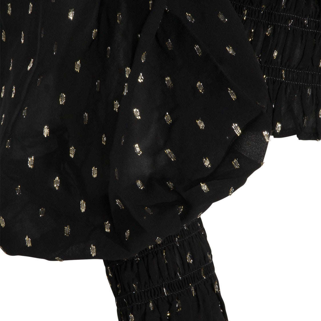 Self-Portrait Black Viscose Top