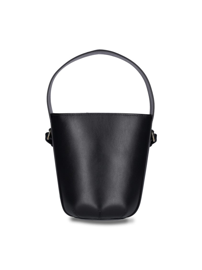 Chloé Black Sense Mini Leather Bucket Bag