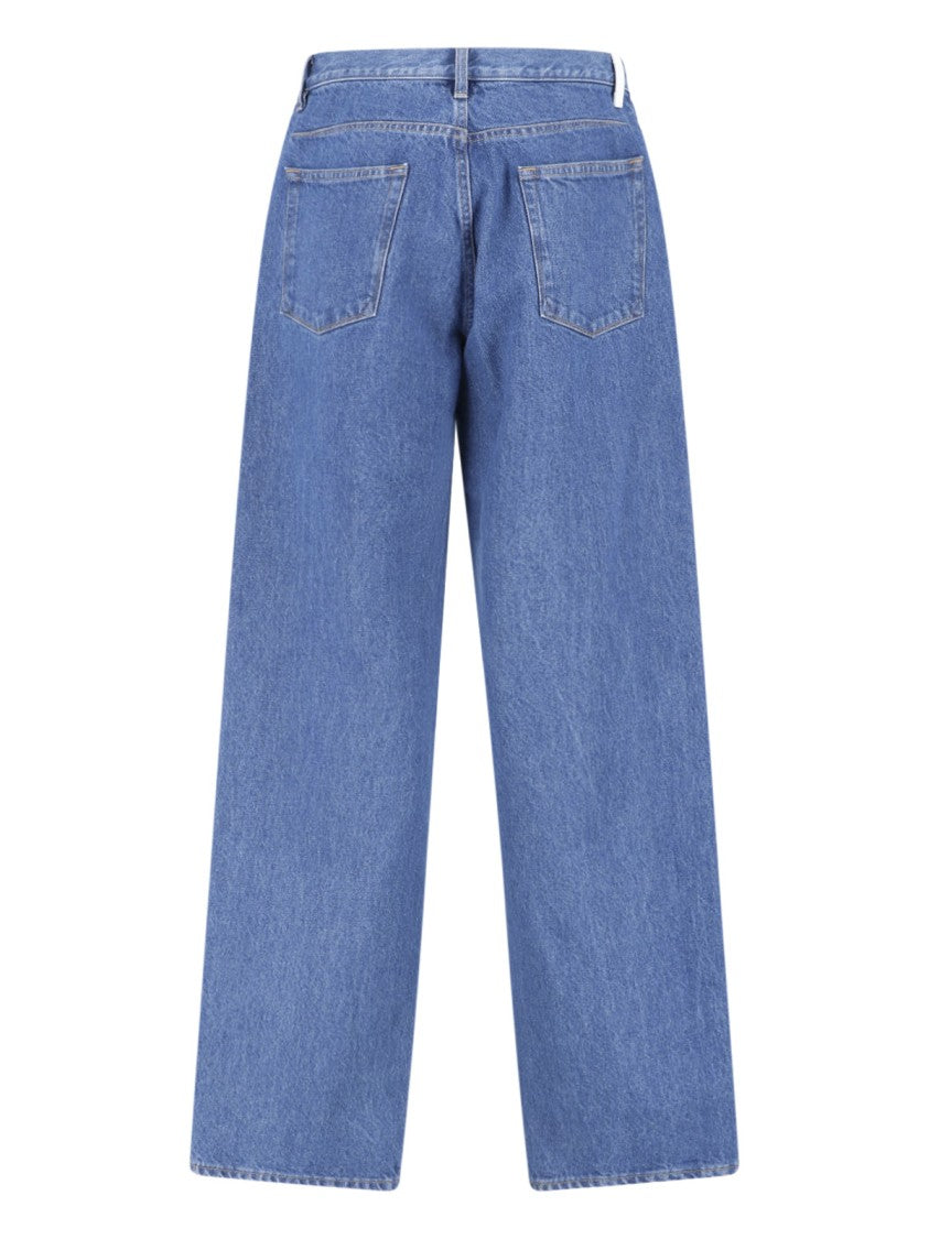 Jil Sander Blue Straight-Leg Classic Five-Pocket Jeans