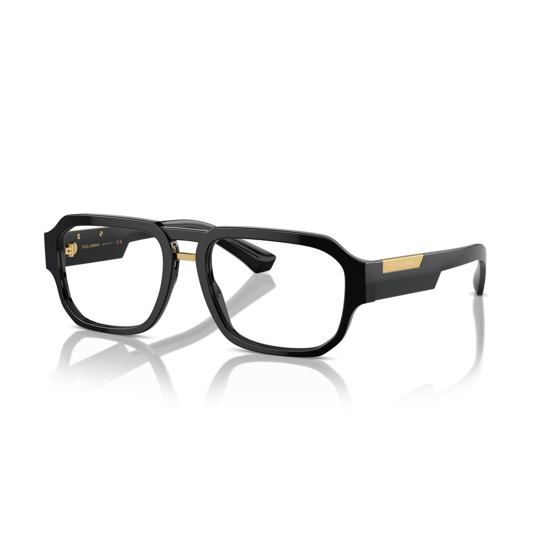 Dolce & Gabbana 0Dg3389 Rectangular Black Acetate Eyeglasses