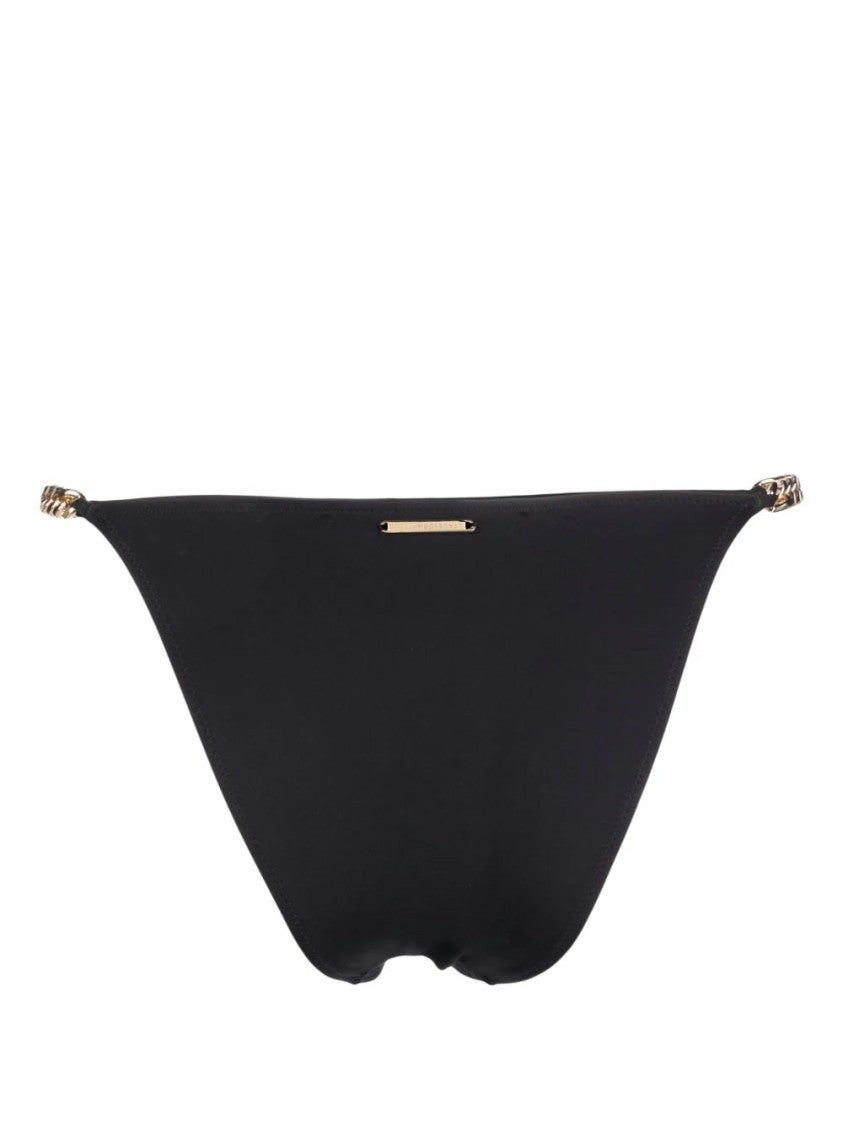 Stella Mccartney High Leg Brief With Gold-Tone Accents