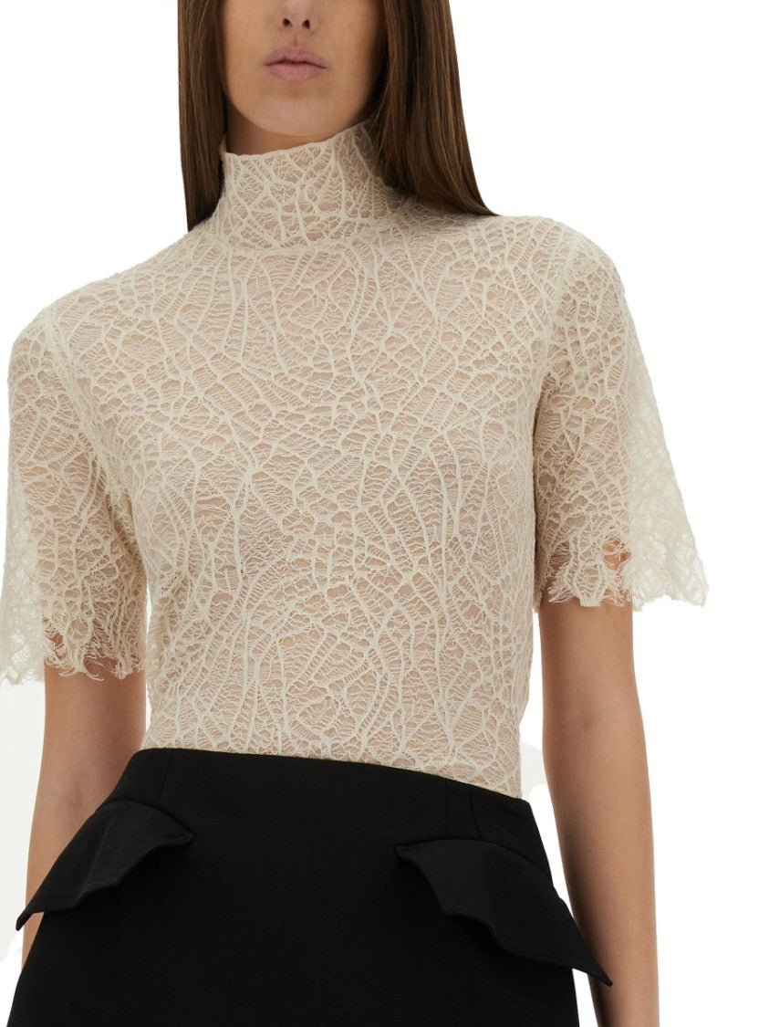 Alexander Mcqueen Spider Web Lace Top