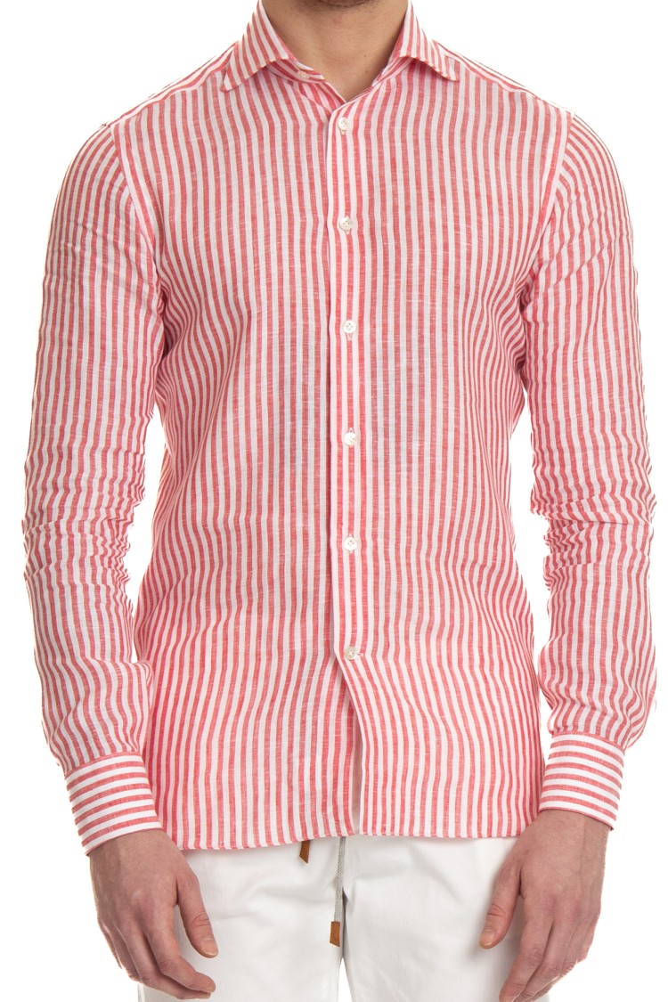 Borriello Striped Linen Tailored Shirt