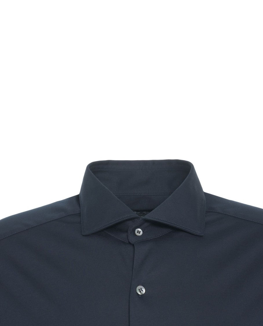 Guglieminotti Cotton Shirt With Kent Collar