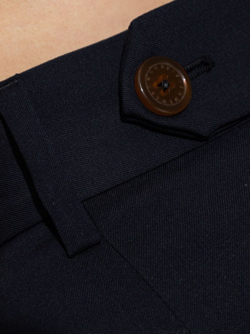 Vivienne Westwood Navy Blue Wide-Leg Trousers