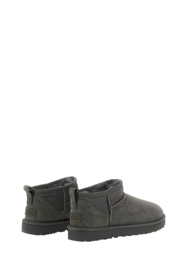 Ugg Grey Classic Ultra Mini Sheepskin Boots
