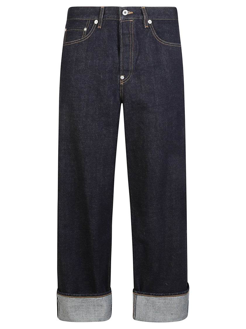 Kenzo Turn Up Wide Indigo Jeans