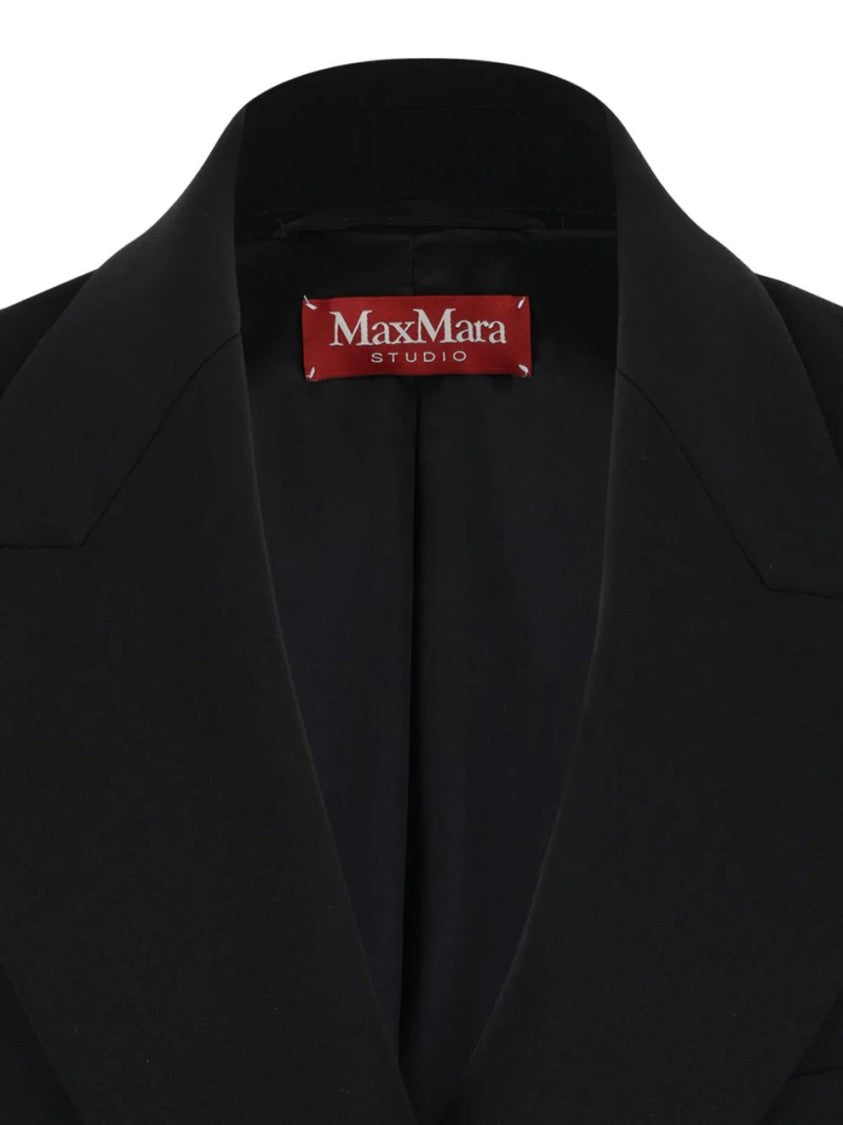 Max Mara Double-Breasted Tailored Vest With Sharp Lapel