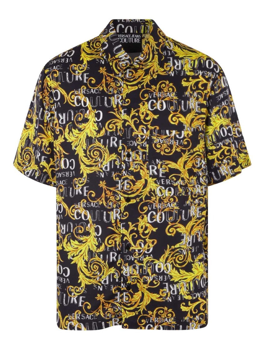 Versace Jeans Couture Print Logo Baroque Shirts