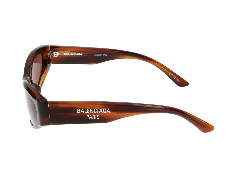 Balenciaga Havana Bb0387s Acetate Bold Cat-Eye Sunglasses