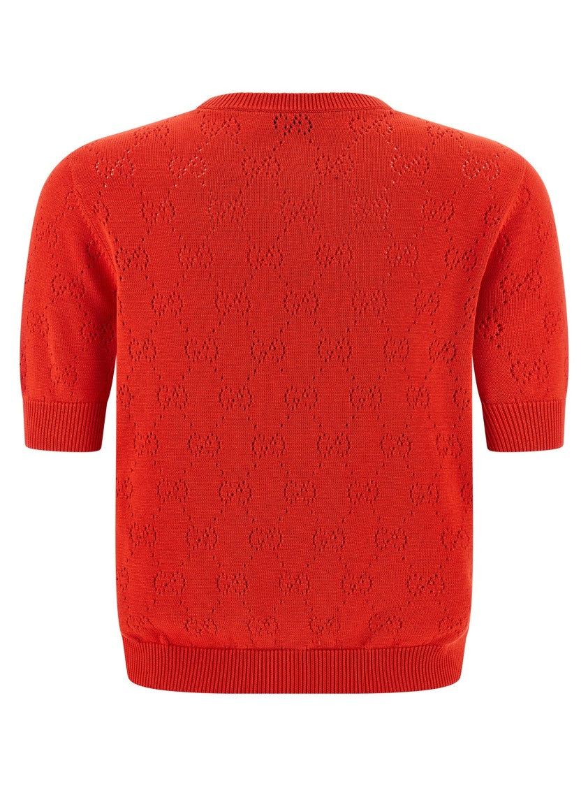 Gucci Openwork Gg Sweater