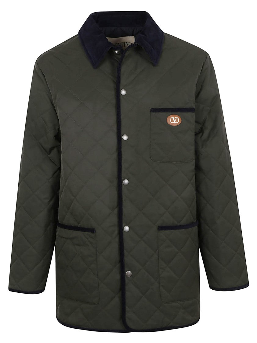 Valentino Garavani Quilted Nylon Shirt Jacket
