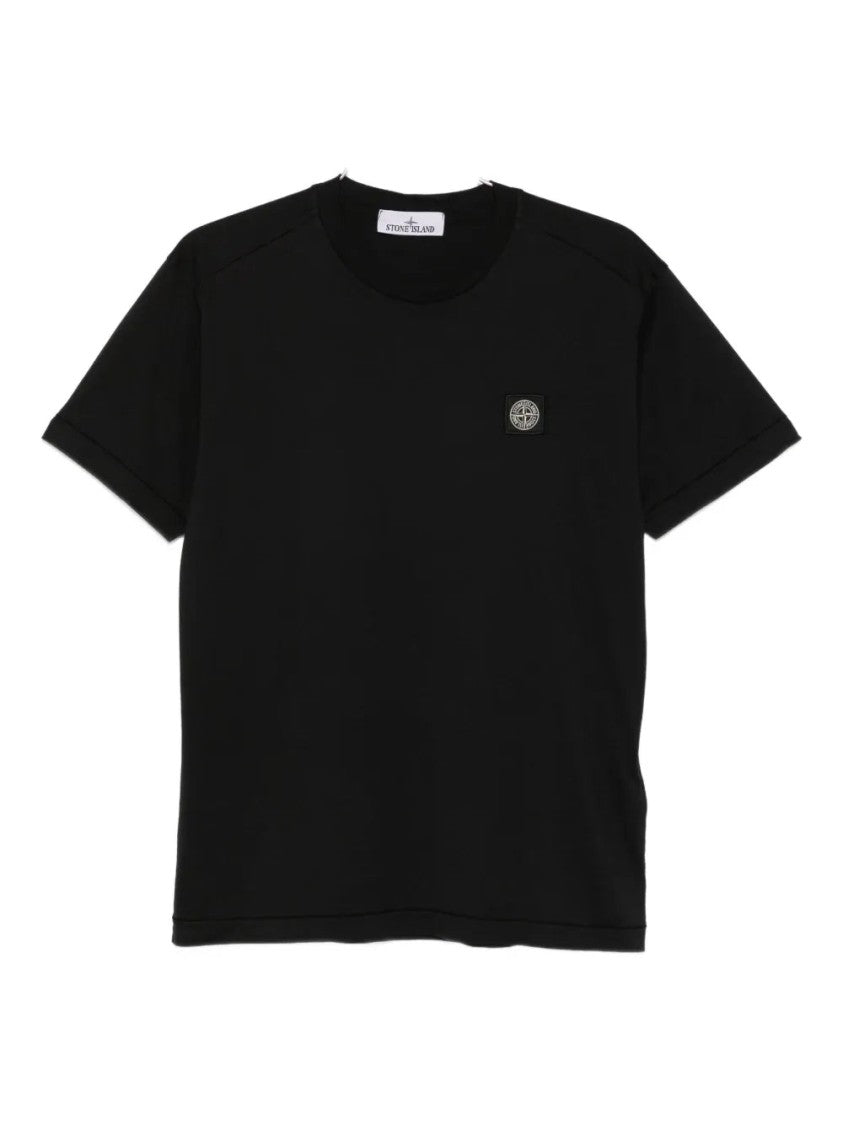 Stone Island Logo-Patch Cotton T-Shirt