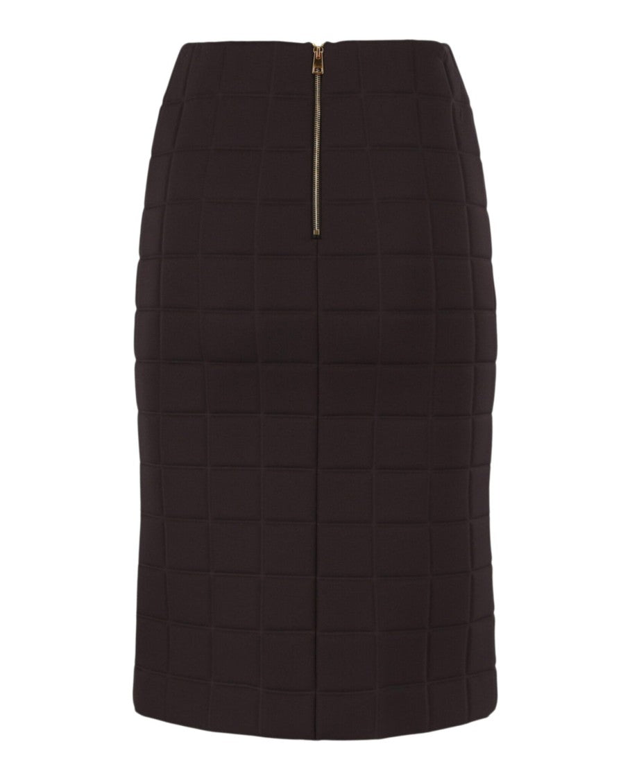 Bottega Veneta Quilted Fitted Pencil Skirt With High-Rise Design