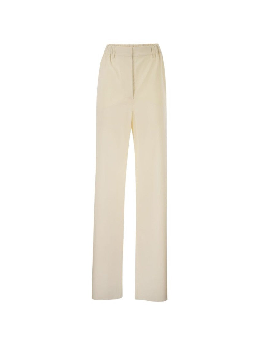 Max Mara Straight-Leg Minimalist Elastic Pants