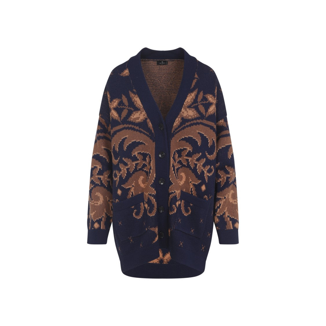Etro Paisley Pattern Wool Knitwear Cardigan
