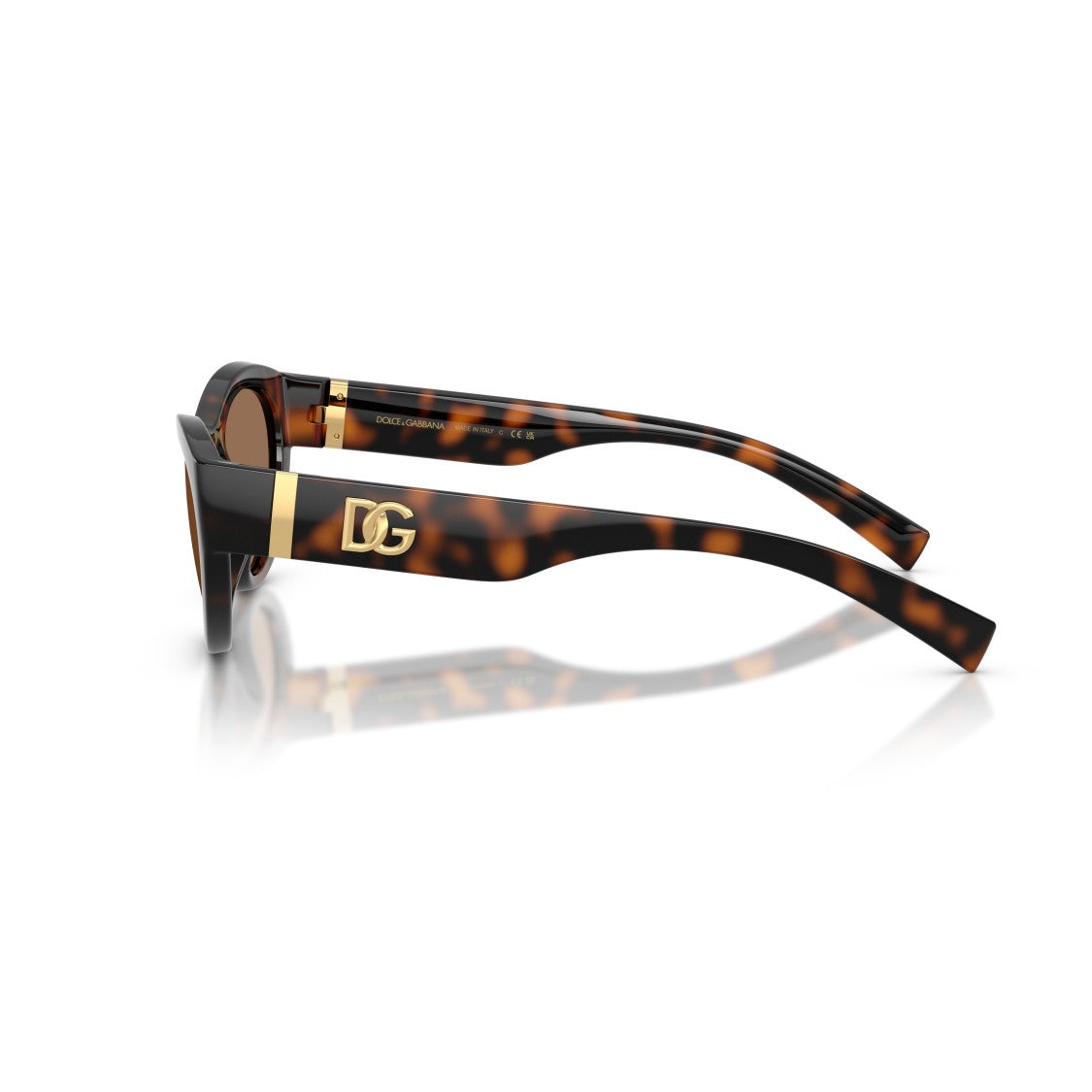 Dolce & Gabbana 0Dg6207 Tortoiseshell Cat-Eye Sunglasses With Gold-Tone Logo Detail