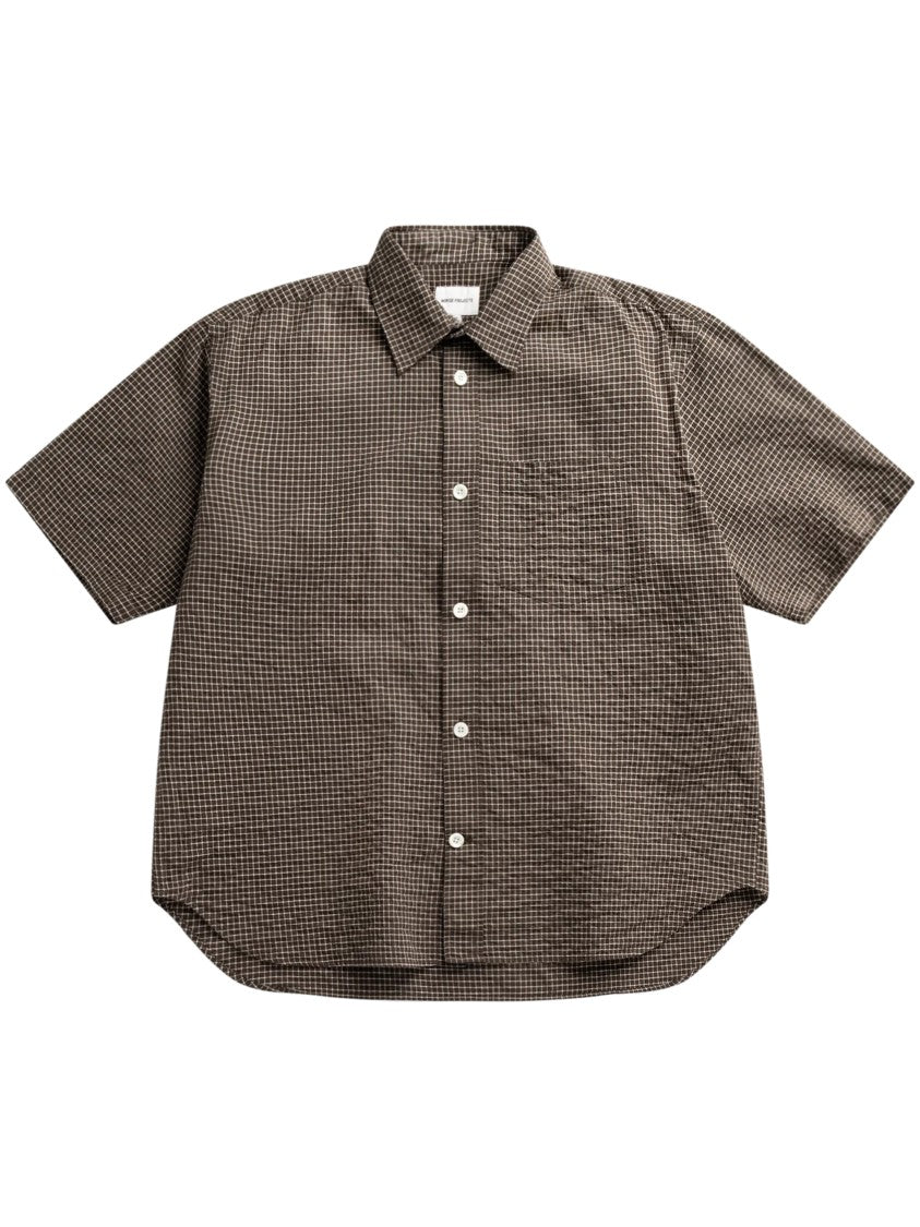 Norse Projects Oversized Check Short-Sleeve Shirt With Classic Collar