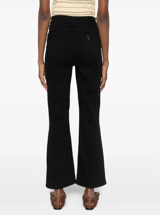 Liu Jo High-Waisted Bootcut Trousers With Jewel Buttons