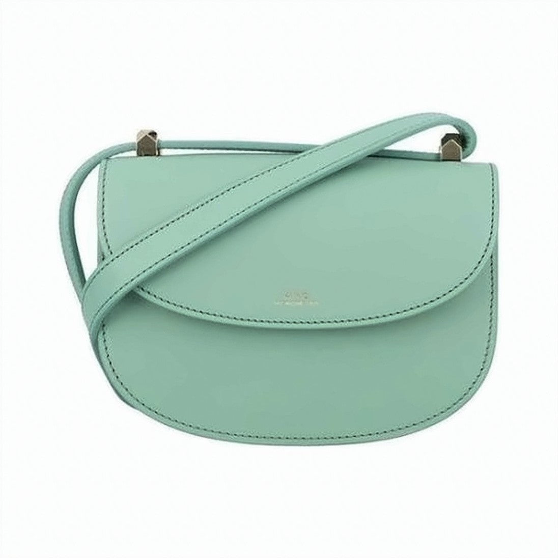 A.P.C. Green Cowhide Leather Crossbody Bag