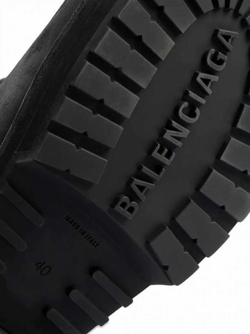 Balenciaga Mule Slipper With Adjustable Buckle And Rubber Sole
