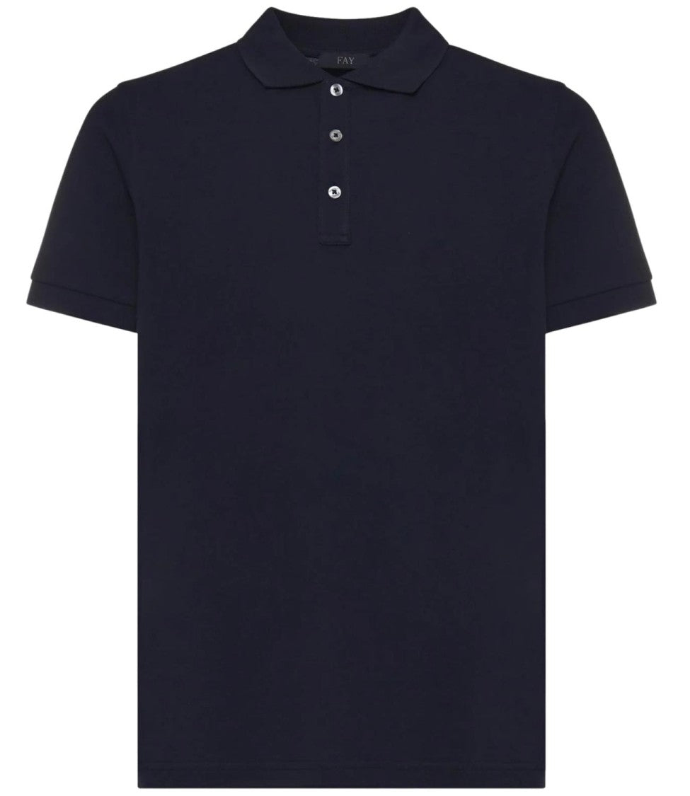 Fay Piqué Polo Shirt With Timeless Fit