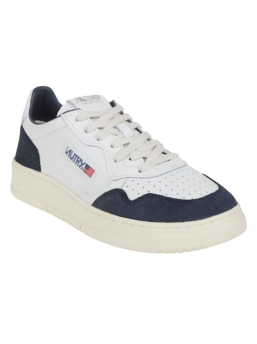 Autry Medalist Low Leather-Suede Low-Top Sneakers