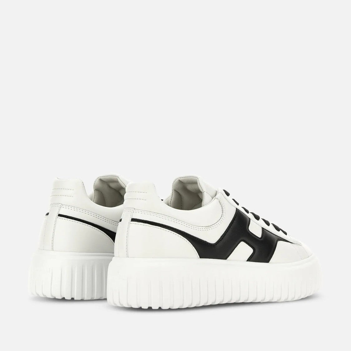 Hogan H-Stripes Allacciato H Spezzata Sneakers In White
