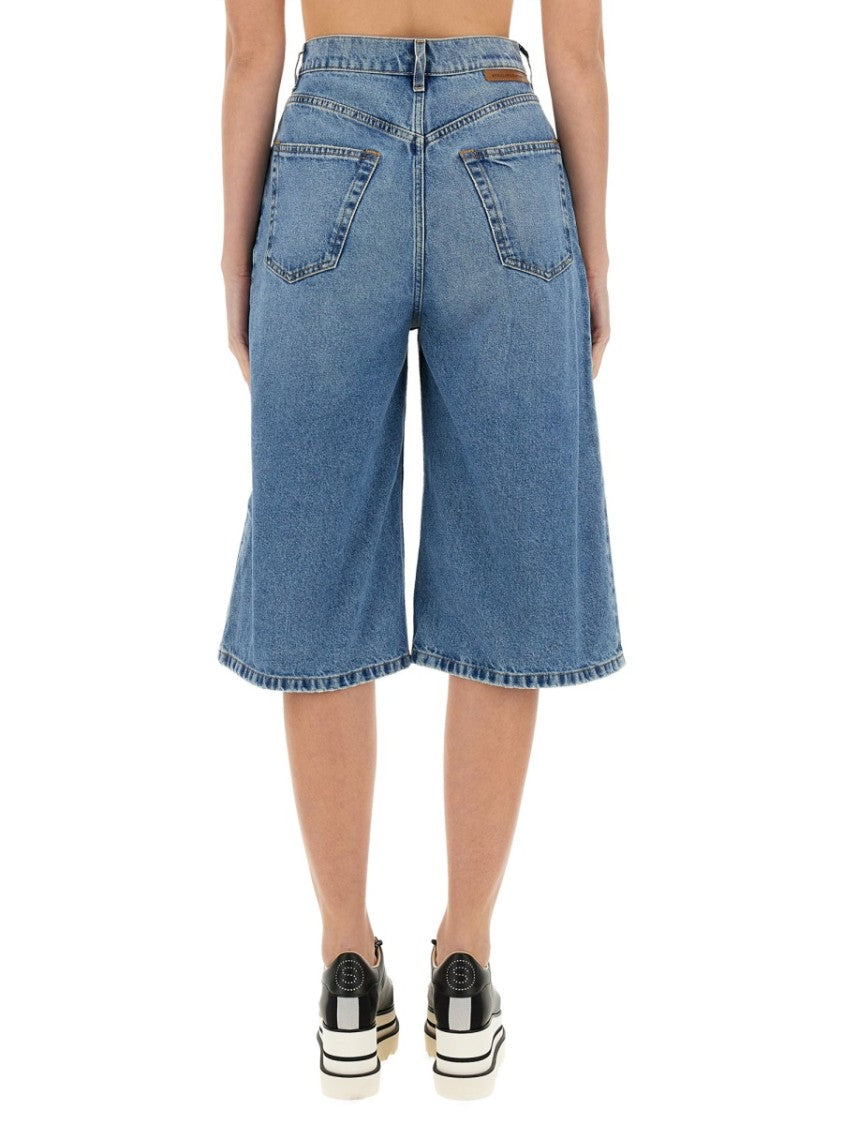 Stella Mccartney Knee-Length Denim Bermuda Shorts