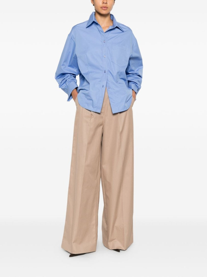 Balenciaga Light Blue Button-Down Classic Collar Shirt