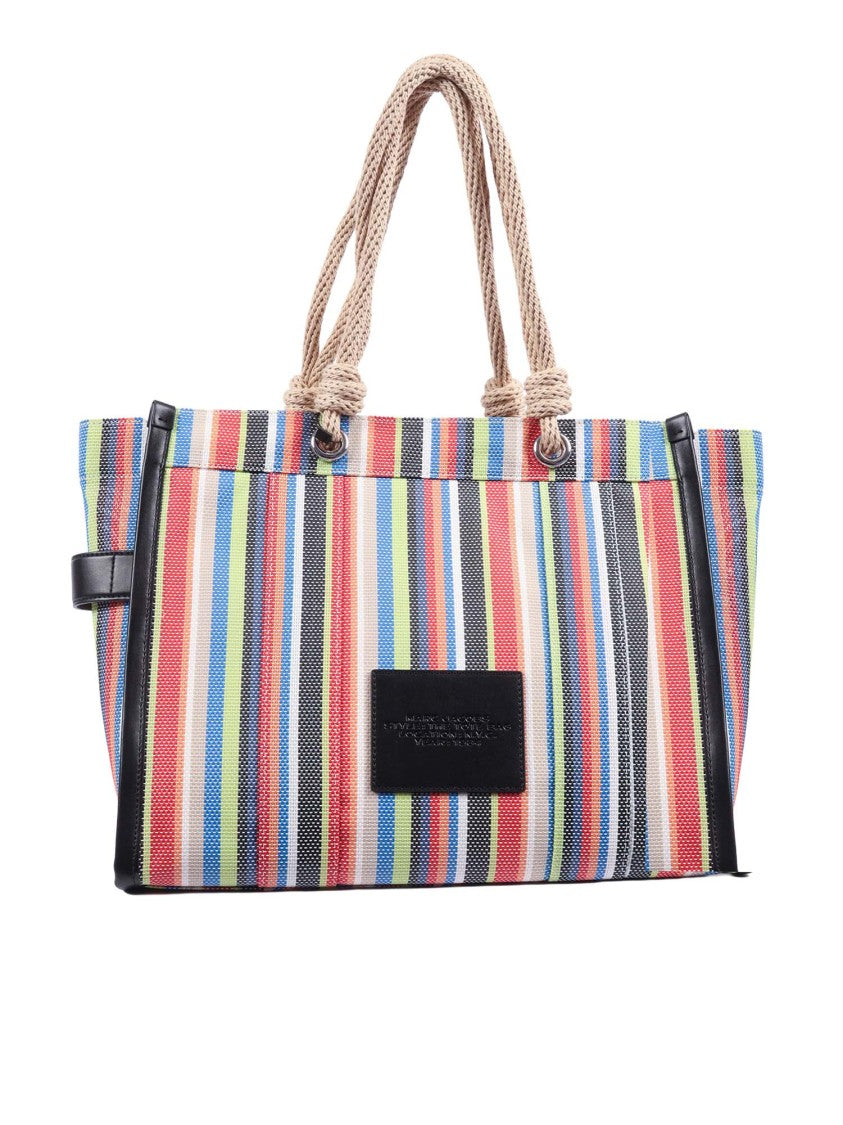 Marc Jacobs Multicolor Stripe Large Tote Bag