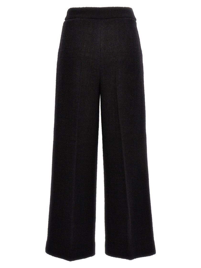 Moschino Cropped Bouclè Pants With Tailored Silhouette