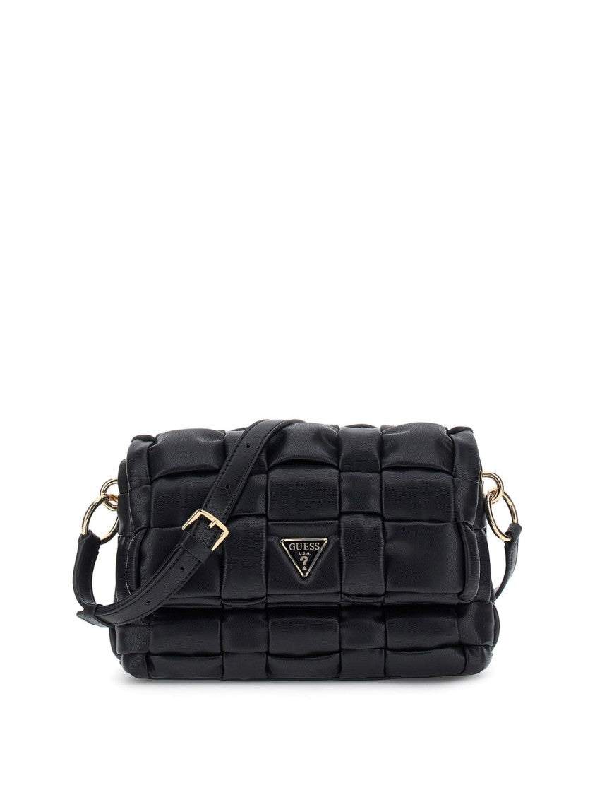 Guess Quilted Faux Leather Shoulder Bag