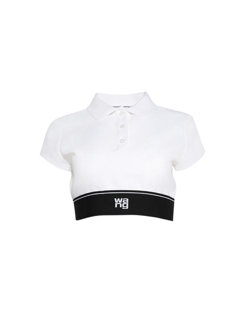 T By Alexander Wang Cheerleader Polo Top