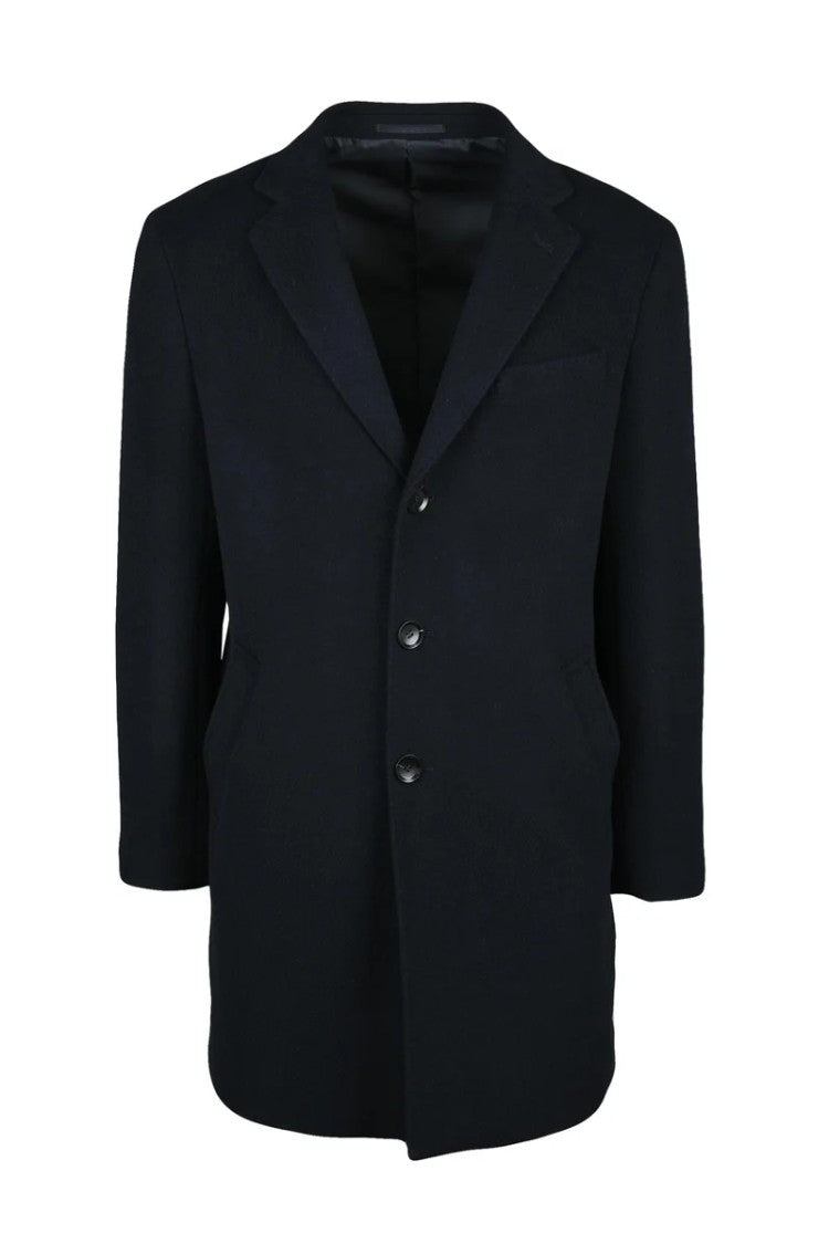 Premier Homme Coat Wool Polyester - Blue