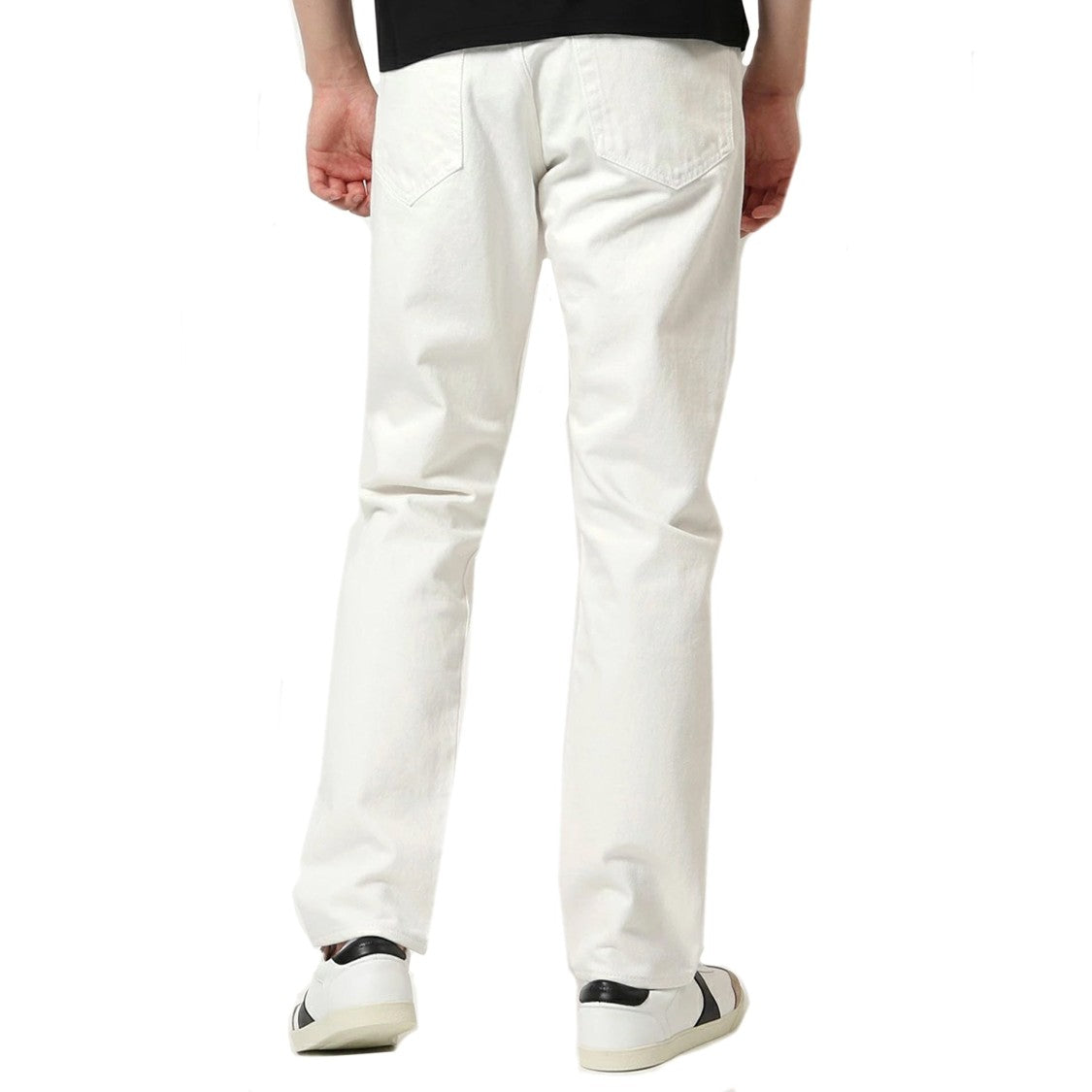 Celine Classic Straight-Leg White Denim Jeans