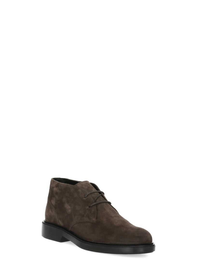 Hogan Brown Suede Lace-Up Shoes