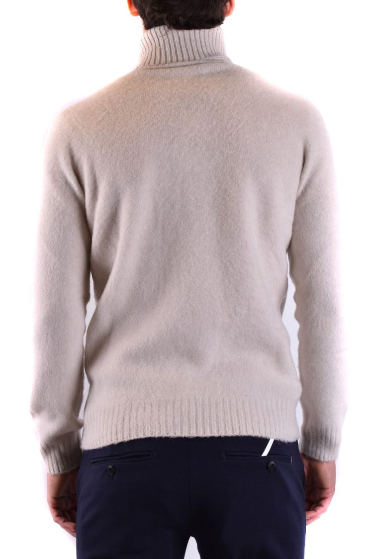 Tagliatore High-Neck Ribbed Knit Sweater With Tailored Fit