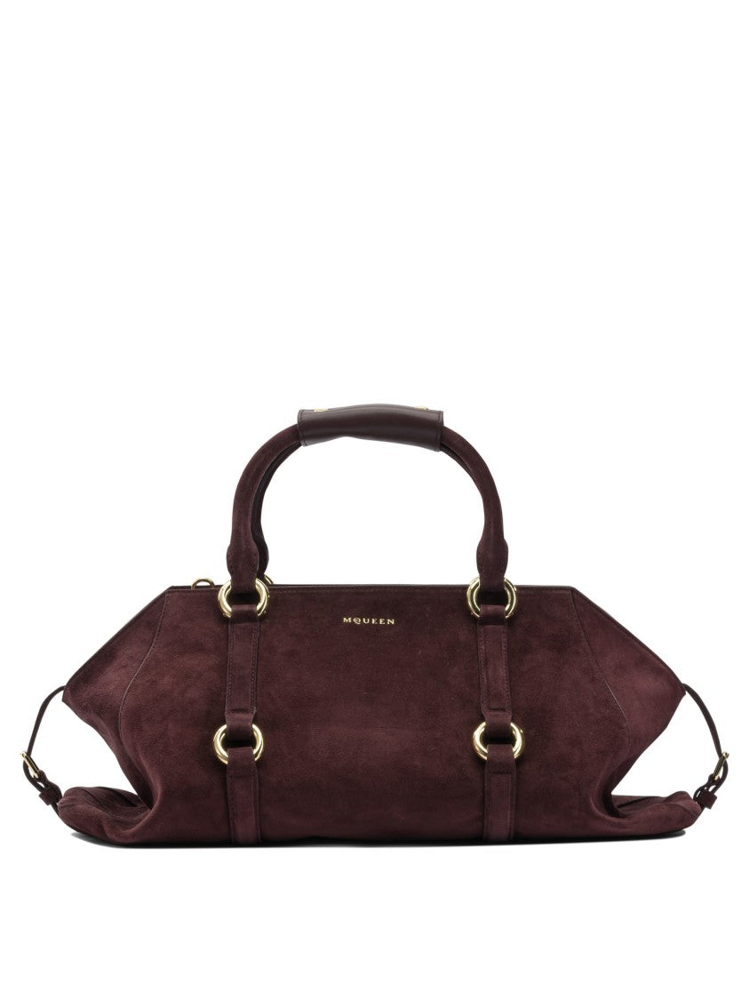 Alexander Mcqueen Bordeaux Calfskin Handbag