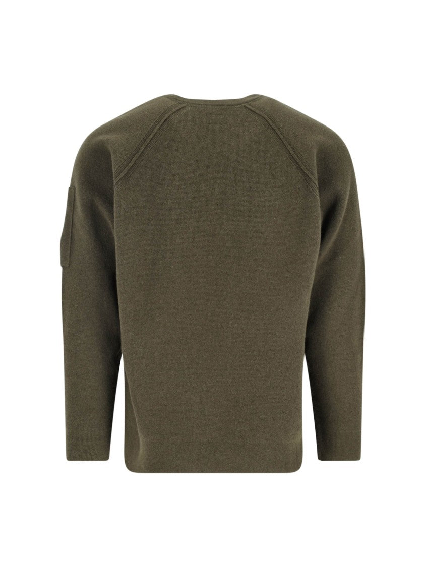C.P. Company Classic Knit Sweater In Rich Green Hue
