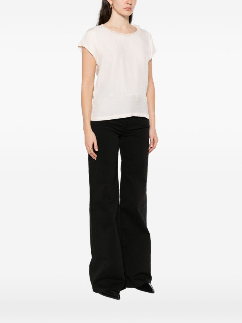 Pinko Short-Sleeve Blouse With Side Bow Detail