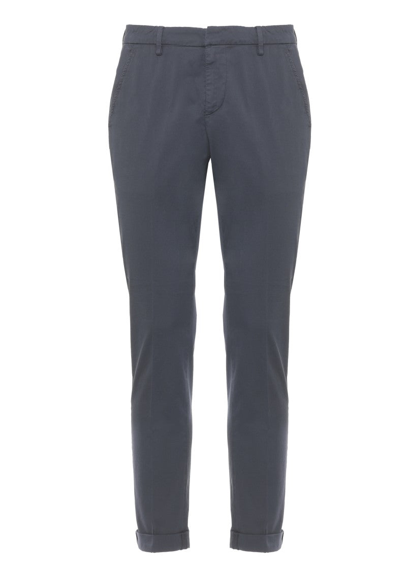 Dondup Blue Gaubert Cotton Chino Pants