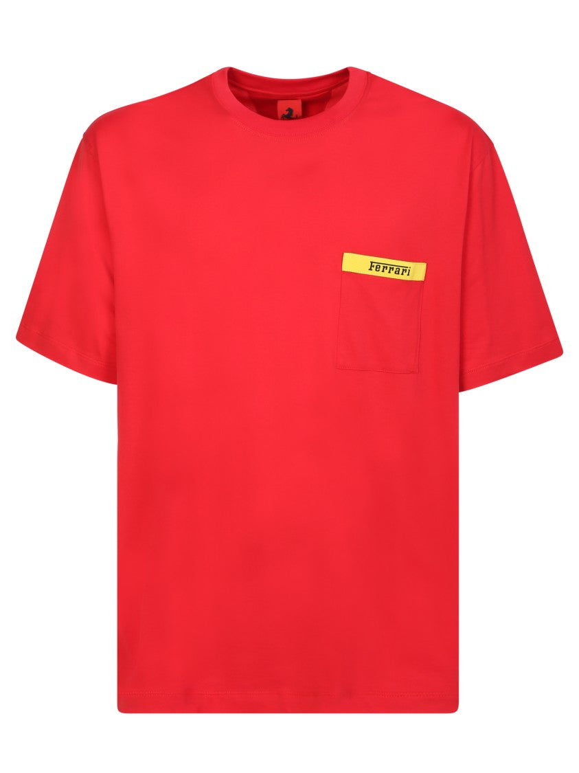 Ferrari Red Cotton T-Shirt
