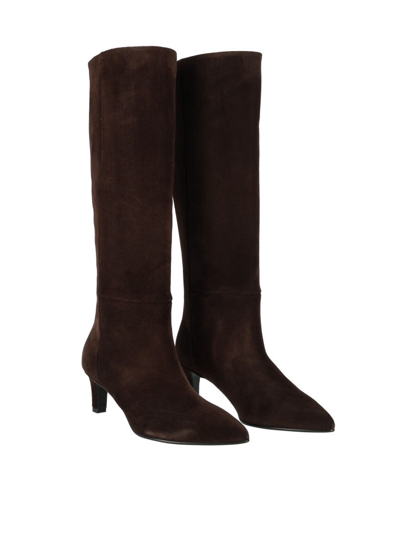 Via Roma 15 Liscio 777 Pointed-Toe Knee-High Boots