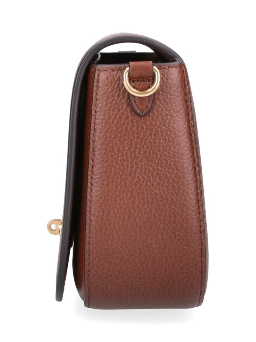 Mulberry Brown Darley Mini Postmans Lock Bag